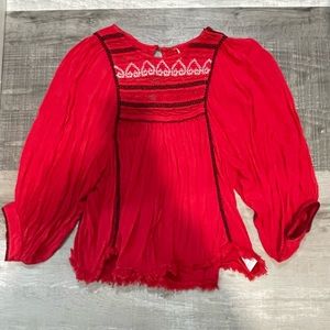Free people peasant style shirt worn once